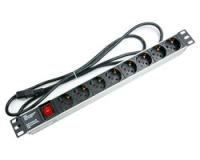 Блок евророзеток для 19 шкафов 10а cabeus pdu 8p 8 розеток